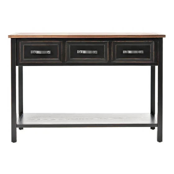 Ainsly Distressed Oak Top Console Table-Kirkland's Home Best Sale