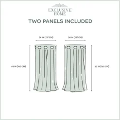 Alabaster Blackout 2-Pc. Curtain Panel Set, 63 In.-Kirkland's Home Cheap