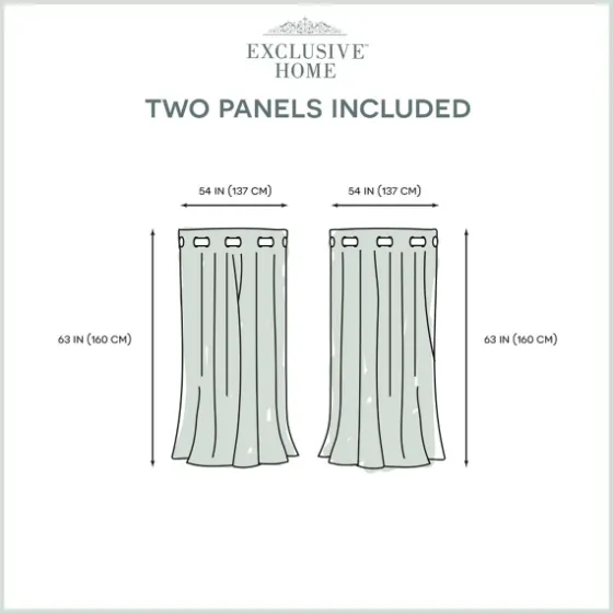 Alabaster Blackout 2-Pc. Curtain Panel Set, 63 In.-Kirkland's Home Cheap