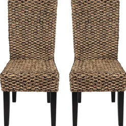 Alana Water Hyacinth Parson Chairs, Set Of 2-Kirkland's Home Online