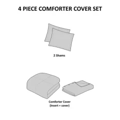 Alaya 4-Pc. Full/Queen Waffle Duvet Set-Kirkland's Home Shop