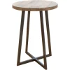 Allie Natural Wood And Metal Accent Table-Kirkland's Home Outlet