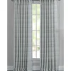 Aloe Plaid Pleated Single Curtain Panel, 84 In.-Kirkland's Home New