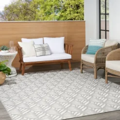 Aloha Ash Botanical Indoor/Outdoor Area Rug, 7X10-Kirkland's Home Best Sale