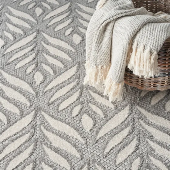 Aloha Ash Botanical Indoor/Outdoor Area Rug, 7X10-Kirkland's Home Best Sale