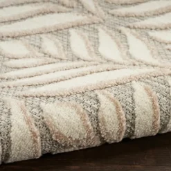 Aloha Ivory Botanical Indoor/Outdoor Area Rug, 5X7-Kirkland's Home Sale