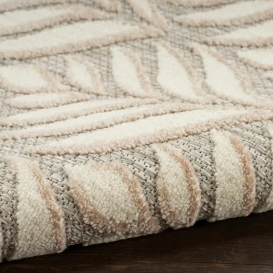 Aloha Ivory Botanical Indoor/Outdoor Area Rug, 5X7-Kirkland's Home Sale