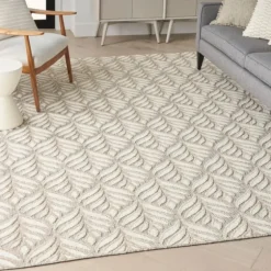 Aloha Ivory Botanical Indoor/Outdoor Area Rug, 6X9-Kirkland's Home Cheap