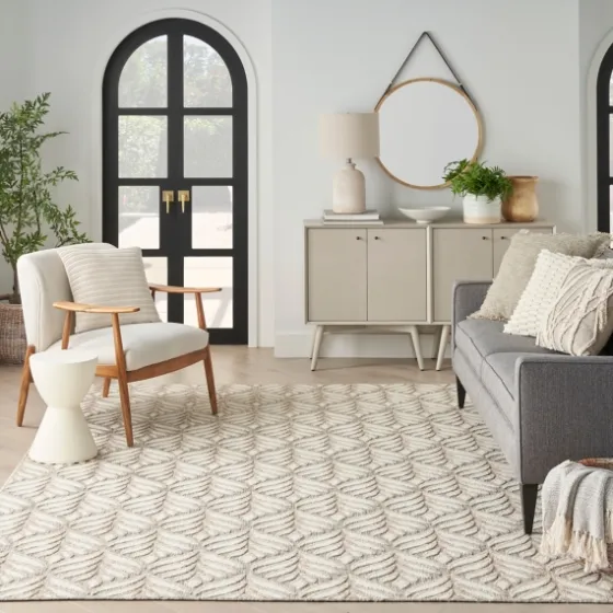 Aloha Ivory Botanical Indoor/Outdoor Area Rug, 6X9-Kirkland's Home Cheap