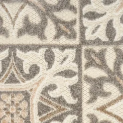 Aloha Ivory Geometric Indoor/Outdoor Area Rug, 6X9-Kirkland's Home Sale