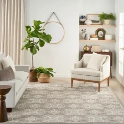 Aloha Ivory Geometric Indoor/Outdoor Area Rug, 3X5-Kirkland's Home Flash Sale