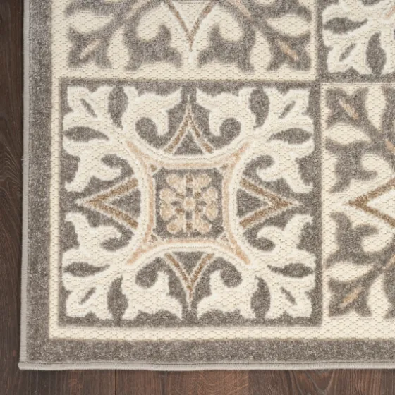 Aloha Ivory Geometric Indoor/Outdoor Rug, 7X10-Kirkland's Home Online