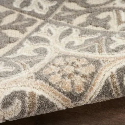 Aloha Ivory Geometric Indoor/Outdoor Area Rug, 5X7-Kirkland's Home Online