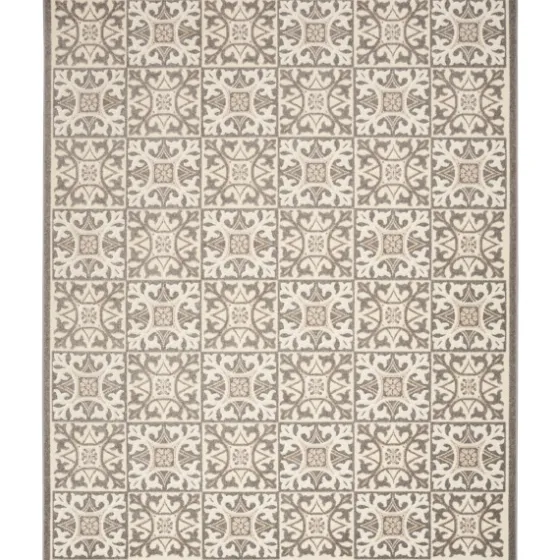 Aloha Ivory Geometric Indoor/Outdoor Rug, 9X12-Kirkland's Home Online