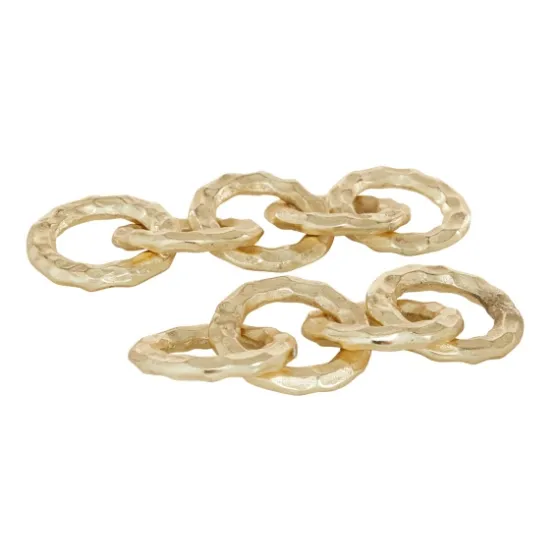 Aluminum Chain Link Sculptures, Set Of 2-Kirkland's Home Sale