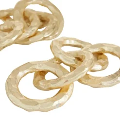 Aluminum Chain Link Sculptures, Set Of 2-Kirkland's Home Sale
