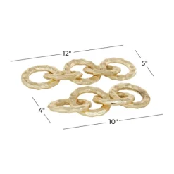 Aluminum Chain Link Sculptures, Set Of 2-Kirkland's Home Sale