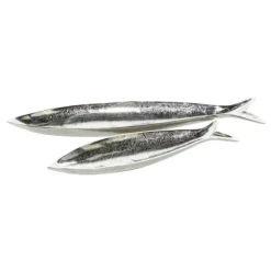 Aluminum Metallic Fish Trays, Set Of 2-Kirkland's Home Outlet