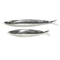 Aluminum Metallic Fish Trays, Set Of 2-Kirkland's Home Outlet