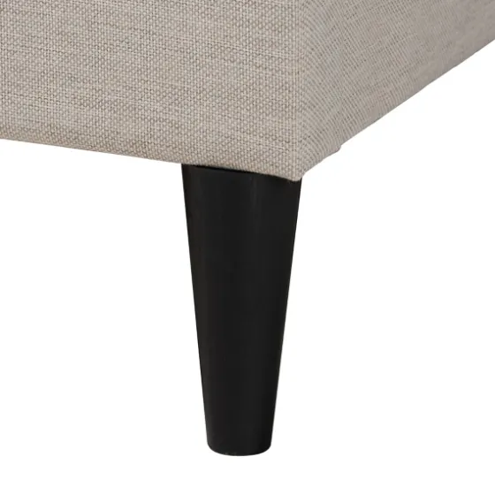 Amala Beige Button Tufted Queen Bed Frame-Kirkland's Home New