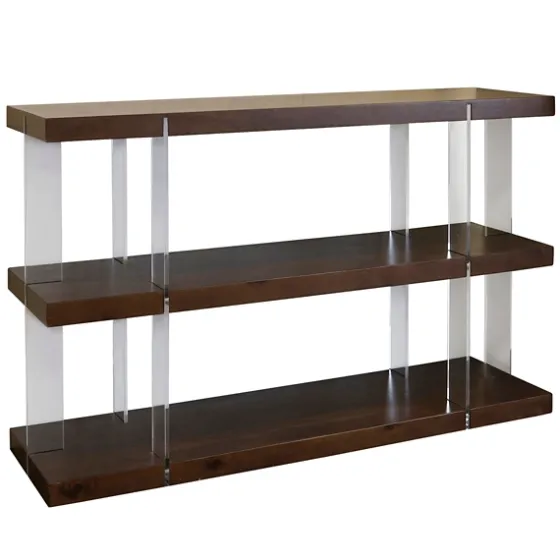 Amari Chestnut Acrylic Console Table-Kirkland's Home Best