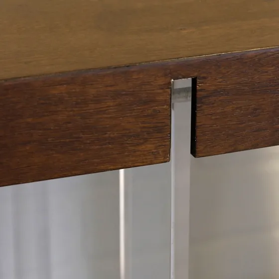 Amari Chestnut Acrylic Console Table-Kirkland's Home Best