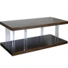 Amari Chestnut Acrylic Coffee Table-Kirkland's Home Sale