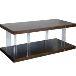 Amari Chestnut Acrylic Coffee Table-Kirkland's Home Sale