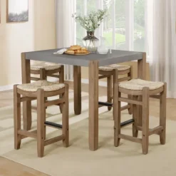 Amber Wood And Faux Concrete Dining Table-Kirkland's Home Best