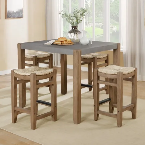 Amber Wood And Faux Concrete Dining Table-Kirkland's Home Best