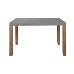 Amber Wood Faux Concrete Top Dining Table-Kirkland's Home Clearance