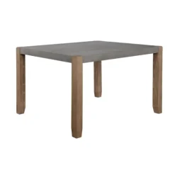 Amber Wood Faux Concrete Top Dining Table-Kirkland's Home Clearance