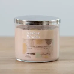 Amber Woods Triple Wick Jar Candle-Kirkland's Home New