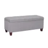 Amelia Tufted Shoe Storage Ottoman Bench-Kirkland's Home Outlet