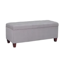 Amelia Tufted Shoe Storage Ottoman Bench-Kirkland's Home Outlet