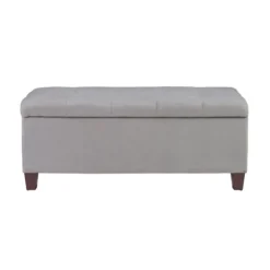 Amelia Tufted Shoe Storage Ottoman Bench-Kirkland's Home Outlet