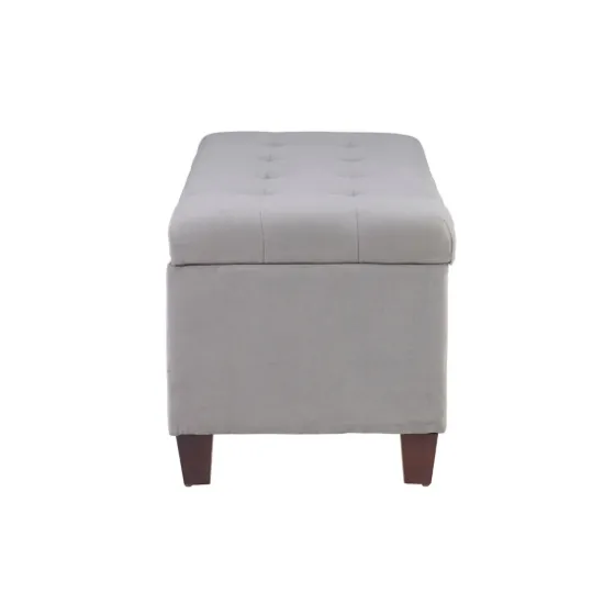 Amelia Tufted Shoe Storage Ottoman Bench-Kirkland's Home Outlet