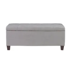 Amelia Tufted Shoe Storage Ottoman Bench-Kirkland's Home Outlet