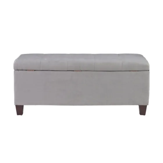Amelia Tufted Shoe Storage Ottoman Bench-Kirkland's Home Outlet