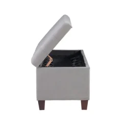 Amelia Tufted Shoe Storage Ottoman Bench-Kirkland's Home Outlet
