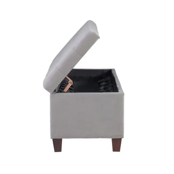Amelia Tufted Shoe Storage Ottoman Bench-Kirkland's Home Outlet