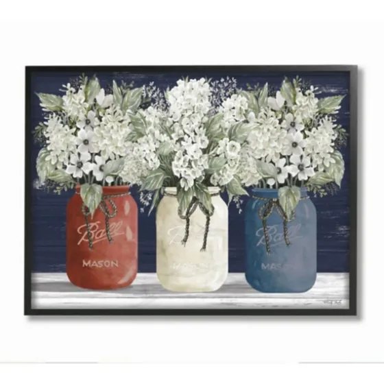 Americana Floral Bouquets Framed Art Print-Kirkland's Home Best