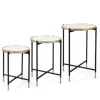 Anastasia Mirrored Metal Accent Tables, Set Of 3-Kirkland's Home Store