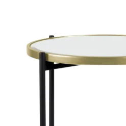 Anastasia Mirrored Metal Accent Tables, Set Of 3-Kirkland's Home Store