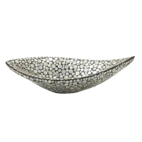 And Beige Mussel Shell Mother Of Pearl Tray-Kirkland's Home Shop