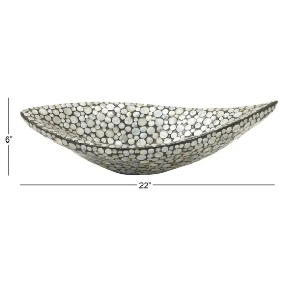 And Beige Mussel Shell Mother Of Pearl Tray-Kirkland's Home Shop