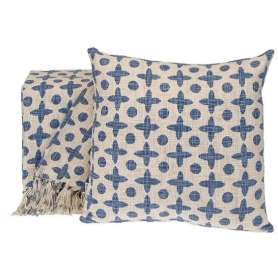 And Beige Patterned Fringe Throw-Kirkland's Home New