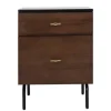 And Black 2-Drawer Nightstand-Kirkland's Home Outlet