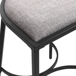 And Black Metal Counter Stools, Set Of 2-Kirkland's Home Clearance