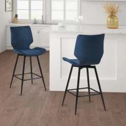And Black Metal Swivel Counter Stool-Kirkland's Home Fashion